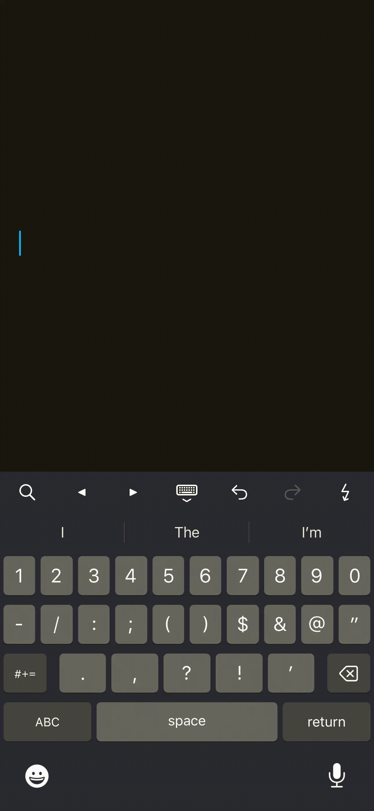 Text replacement example