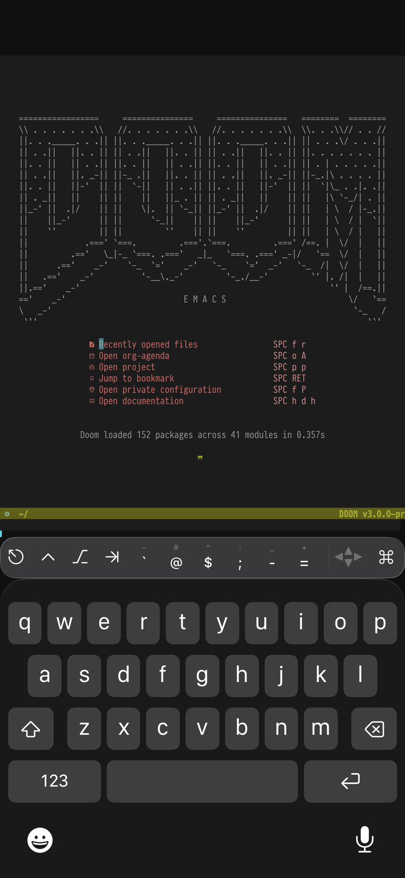 Mobile Emacs